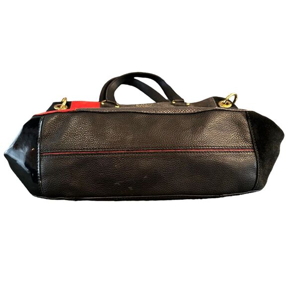 HAMMITT LA Handbag Hobo Tote Gray Black Red Leather Suede Large Purse RARE Style - Picture 15 of 16